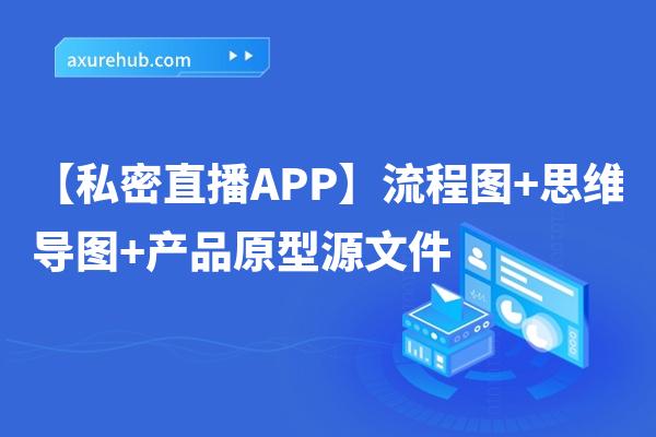 【私密直播APP】流程图+思维导图+产品原型源文件